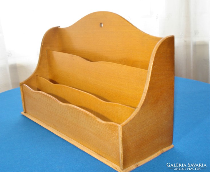 Art deco, wooden table file and letter holder (1920-1940)
