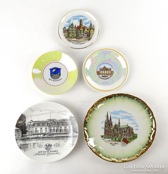 1H243 old mixed porcelain plate pack of 5 pieces