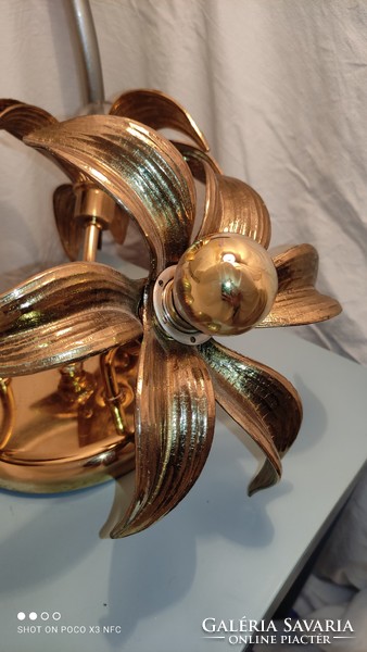 Rare massive branded belgian - willy does design - copper wall ceiling lamp from the 1970s