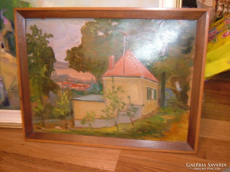 Gerencsér Ferenc olaj festmény : A vidék