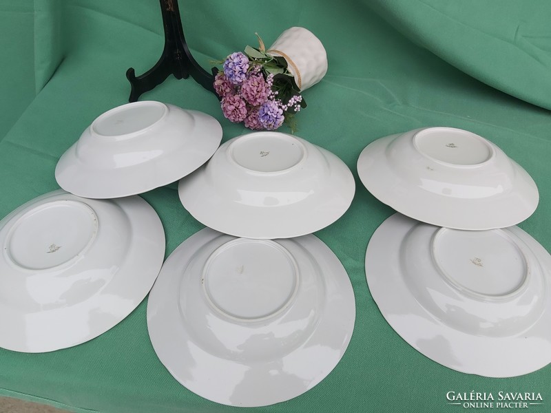 Rare quarries porcelain porcelain deep plate plate floral nostalgia piece peasant decoration