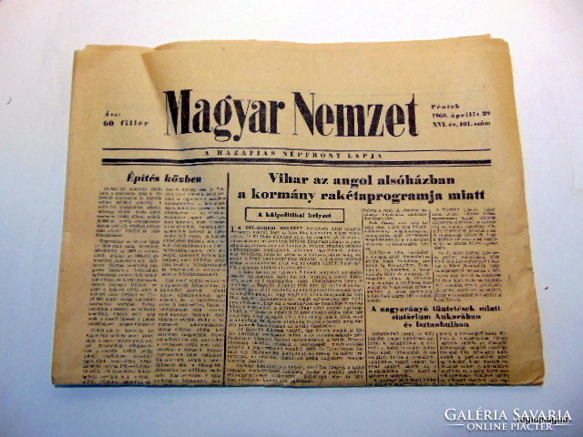 April 29, 1960 / Hungarian nation / most beautiful gift (old newspaper) no .: 20144