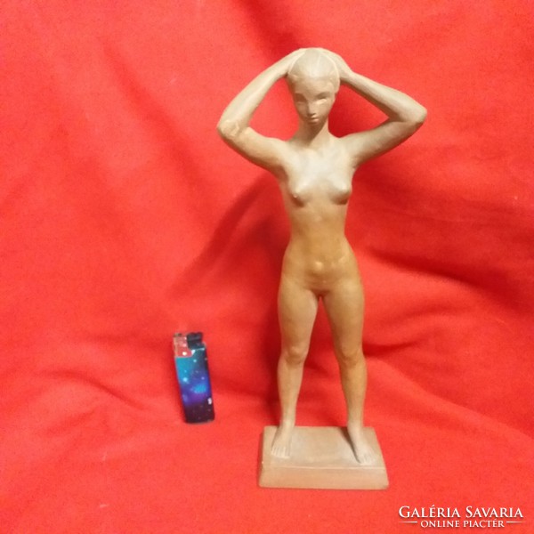 Carpathian a, ceramic female nude sculpture, figurine.28.5 Cm.