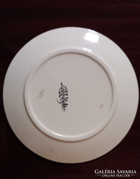Sarreguemines Art Nouveau porcelain plate
