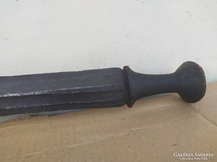 Antique African Maasai iron weapon sword knife 4885