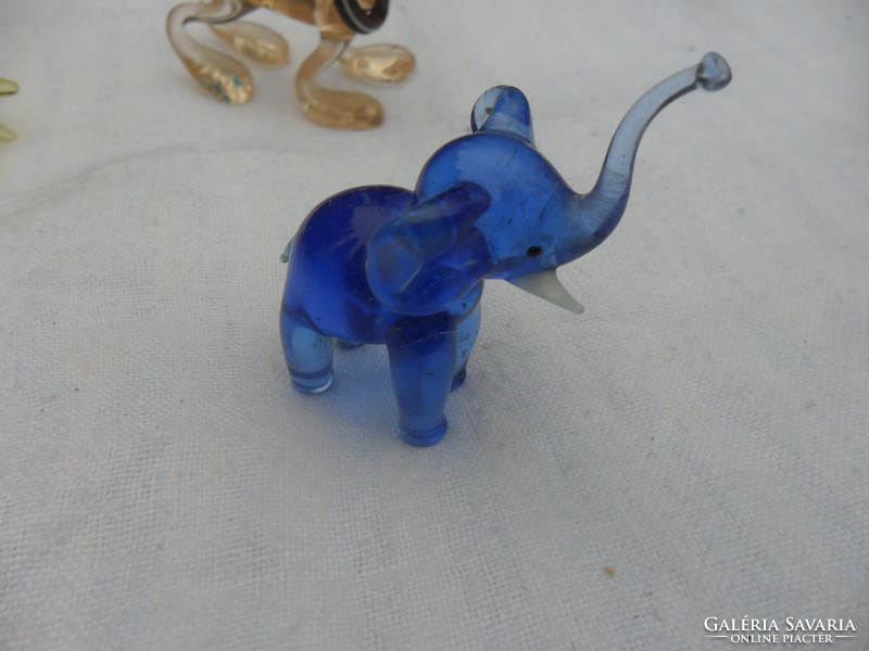 Muránói üveg állat figura gyűjtemény