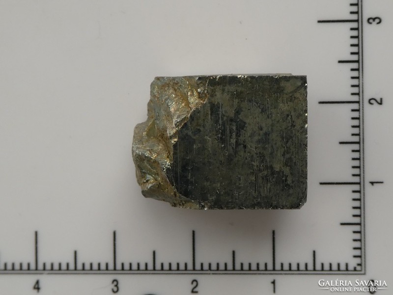 Piece of natural pyrite mineral with a shiny surface. 13.9 Grams.