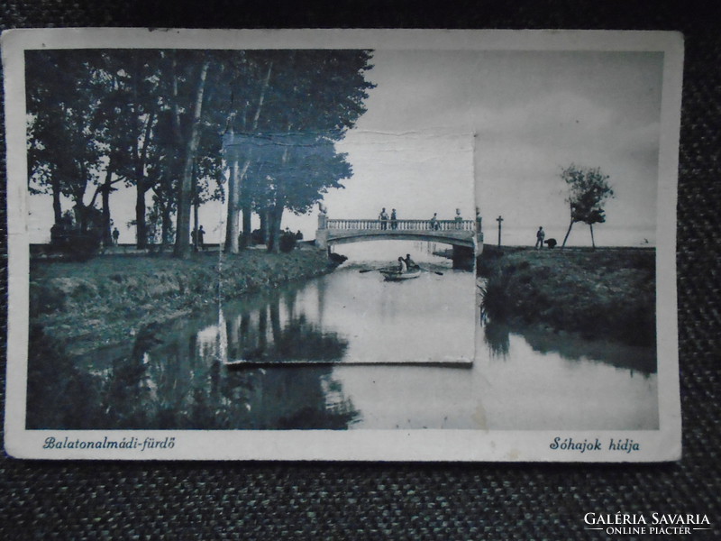 Leporello postcard from Balatonalmádi Bath