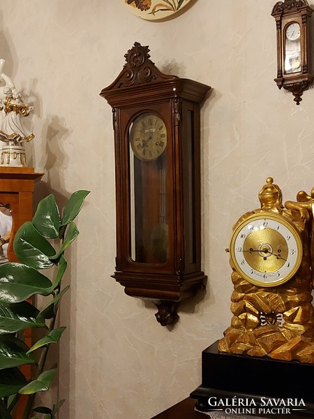 Antique wonderful Viennese baroque wall clock! 1880!