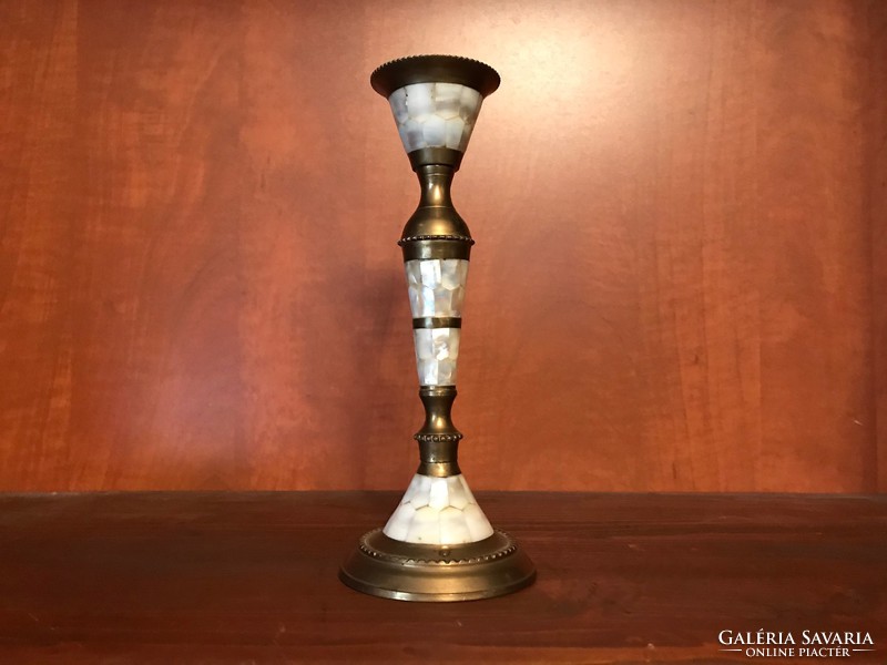 Bone copper copper candle holder