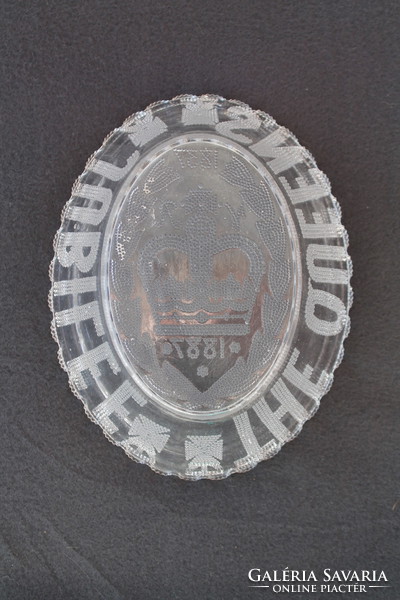 Victoria of Great Britain - Anniversary Glass Bowl (1837-1887)