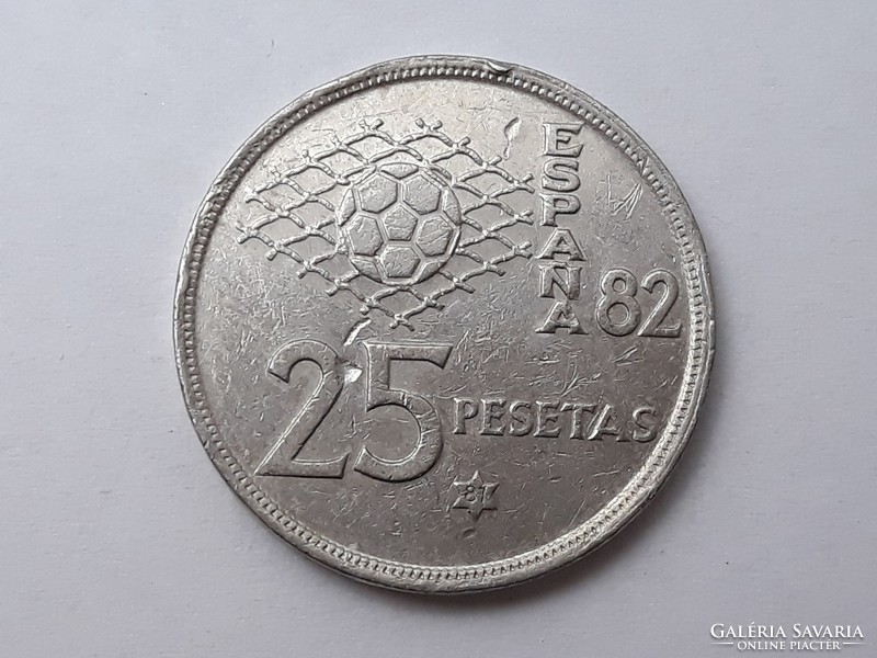 Spanyolország 25 Pesetas 1980 81 érme - Spanyol 25 peseta 1980 81 külföldi pénzérme