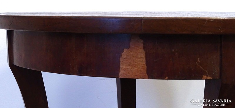 1H333 Régi art deco szalonasztal körasztal 65 x 71 cm