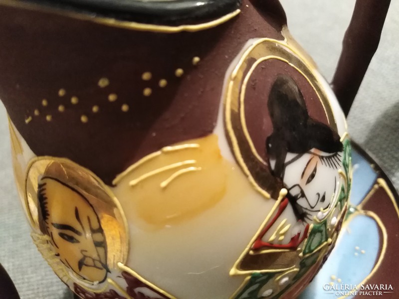 Hand painted - oriental porcelain set / coffee