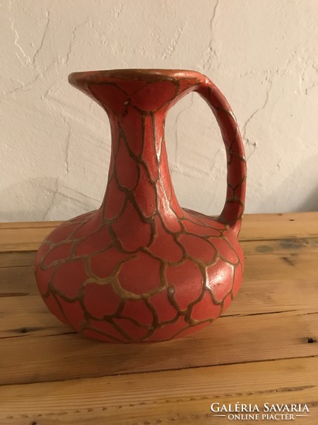 Decorative red jug vase modern home interior t-66