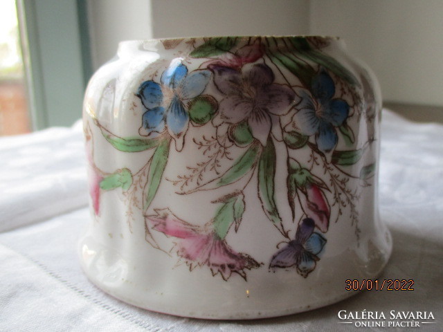 120 year old comma cup with nice old hand paint