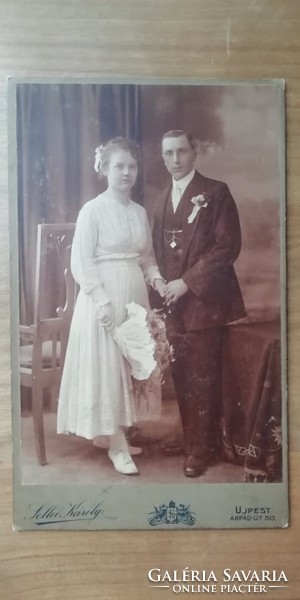 Charles Sellei Újpest wedding memorial photo large size 1920