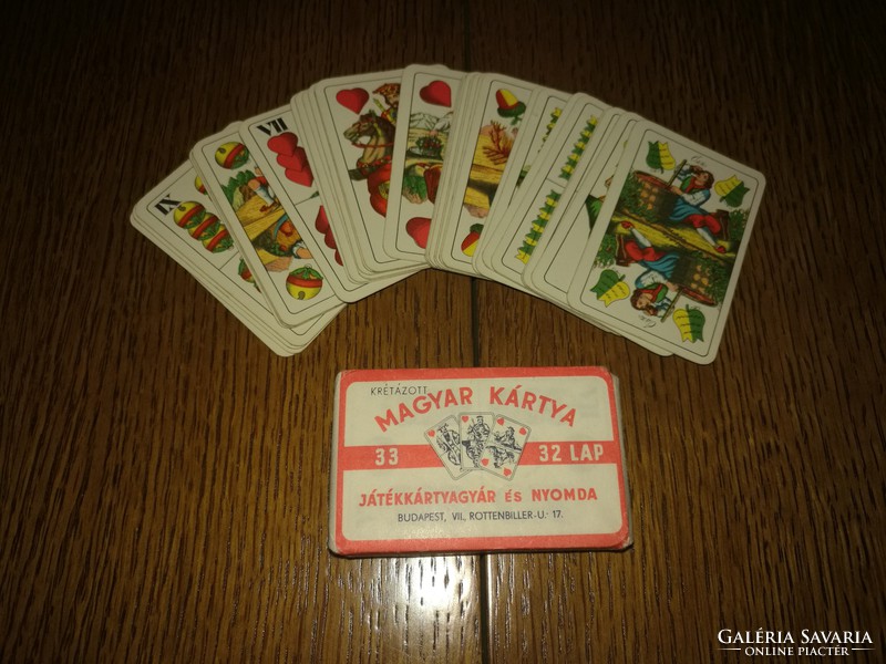 Mini Hungarian deck of cards
