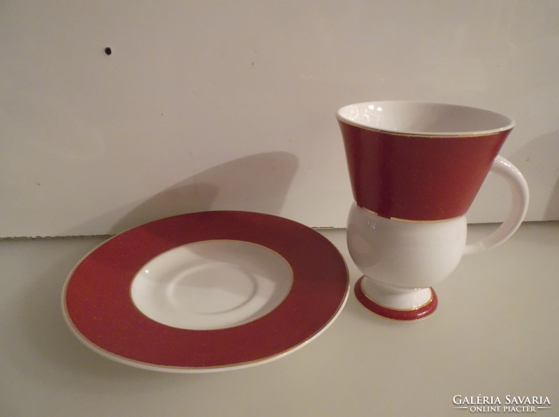 Coffee set - bone china - marked - 2 dl - 16 cm - perfect - 4 sets available