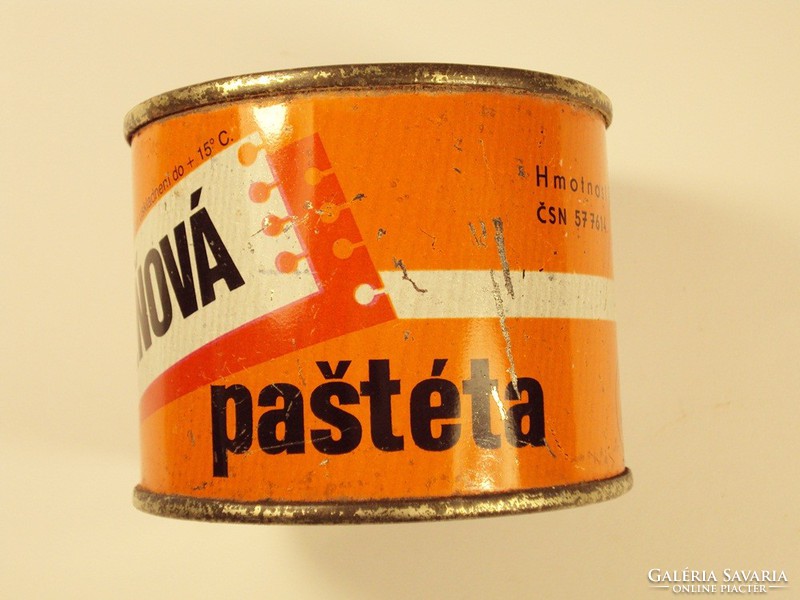 Retro tin can tin can - pecenová pate - steak pate - Czechoslovakia - 1980s