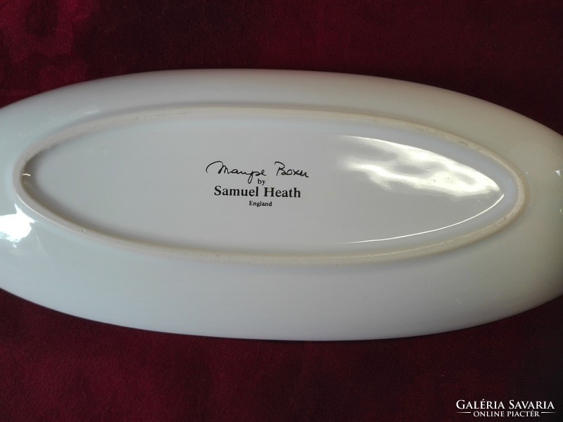 Samuel heath, maryse boxer in luxury fine porcelain bowl with platinum border