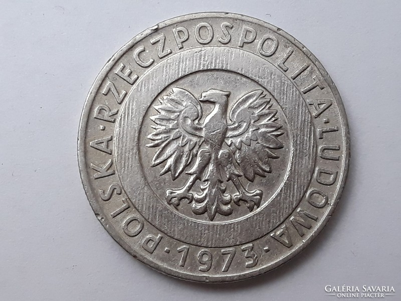 Lengyelország 20 Zloty 1973 érme - Lengyel 20 ZL 1973 külföldi pénzérme