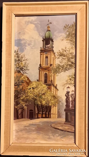 Ismeretlen német festő – Helyőrségi templom (Garnison), Potsdam című festménye – 339.