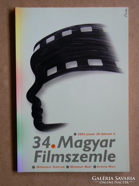 34. MAGYAR FILMSZEMLE BUDAPEST, 2003. JAN. 28.-FEBR. 4. MAGYAR-ANGOL NYELVŰ KIADVÁNY, KÖNYV