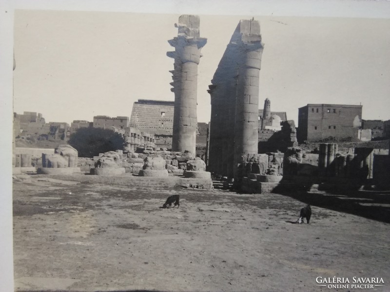 Old photo sheet, ruins, ruined city (?) Maybe Middle East..Egypt (?)