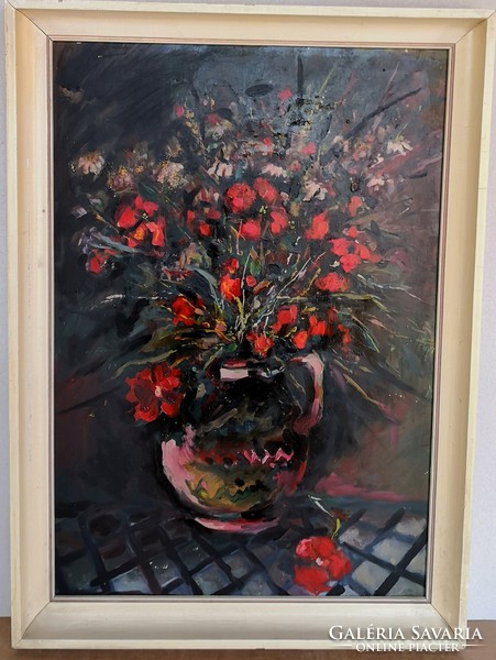Fk/159 - painting by unknown painter - still life with flowers