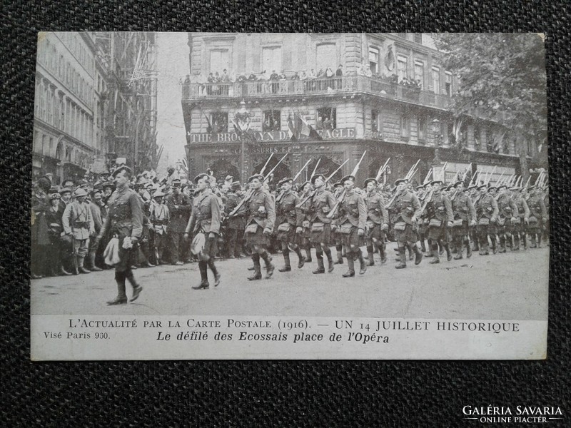 I. világháború francia képeslap győzelmi felvonulás