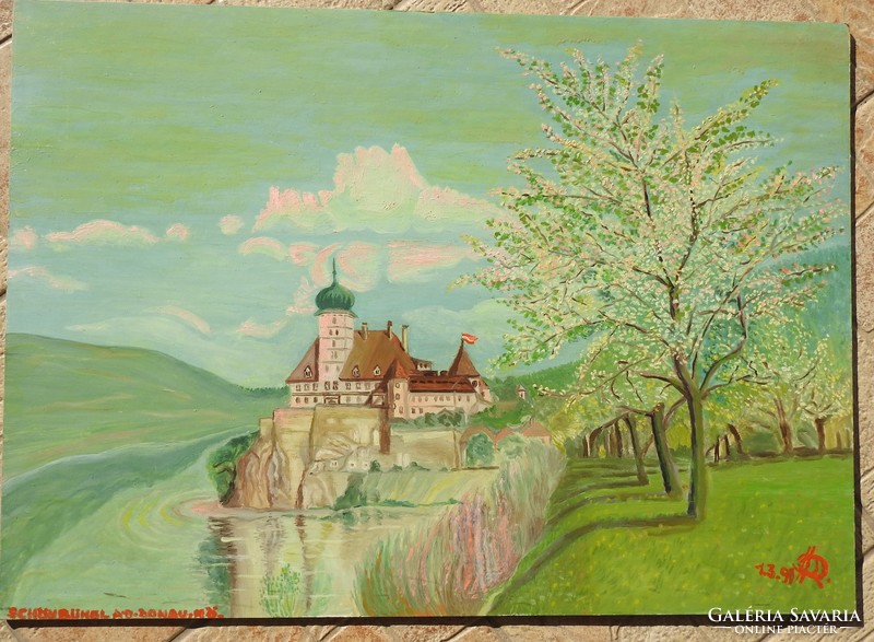 Schönbühel at the Danube _ a painting by a German contemporary painter