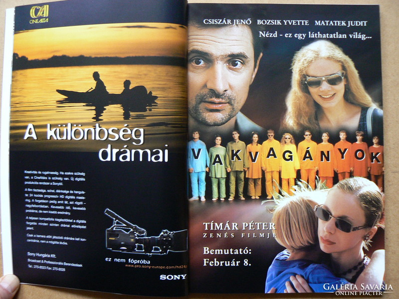 32. MAGYAR FILMSZEMLE BUDAPEST, 2001. FEBR. 1.-6. MAGYAR-ANGOL NYELVŰ KIADVÁNY, KÖNYV