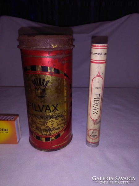 PILVAX - régi szivaros lemez doboz - két darab együtt