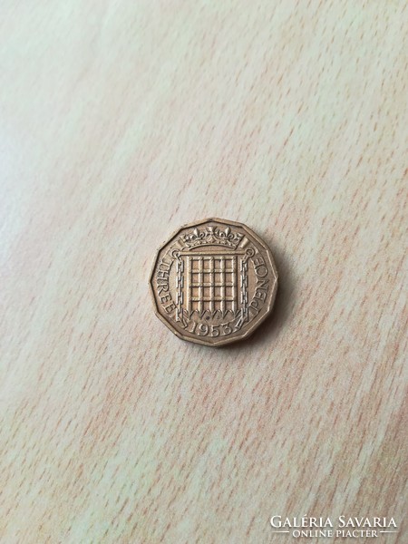Egyesült Királyság - Anglia 3 Pence 1953