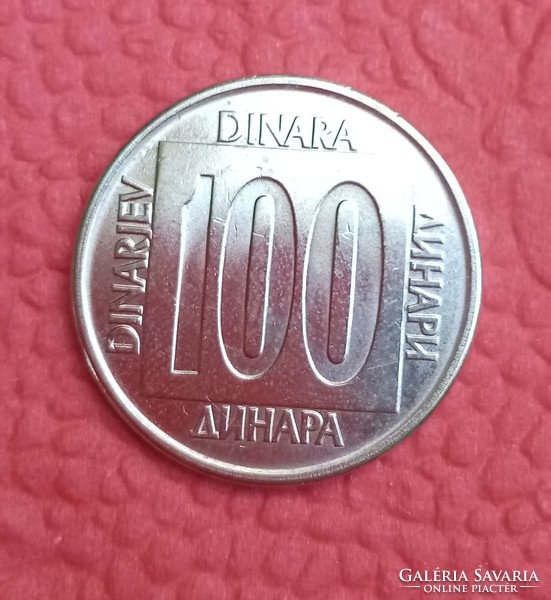 Jugoszláv 100 dinár 1989