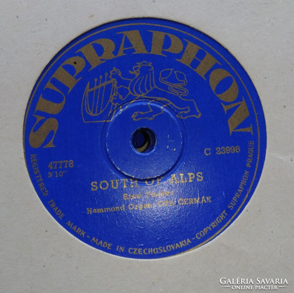 9 db  bakelit lemez ( Qualiton és Suprapfon ) kemény fedelű albumban , 1957, 1958. stb