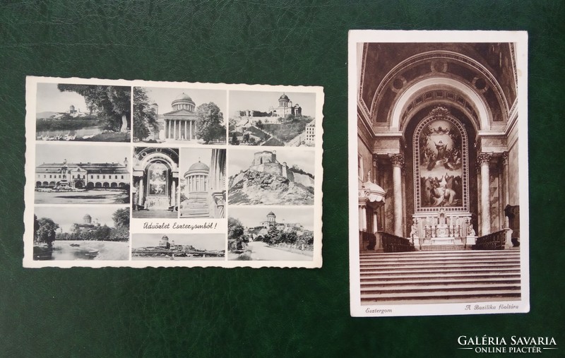Danube bend, Kőszeg 25 photos lithography postcard before 1945