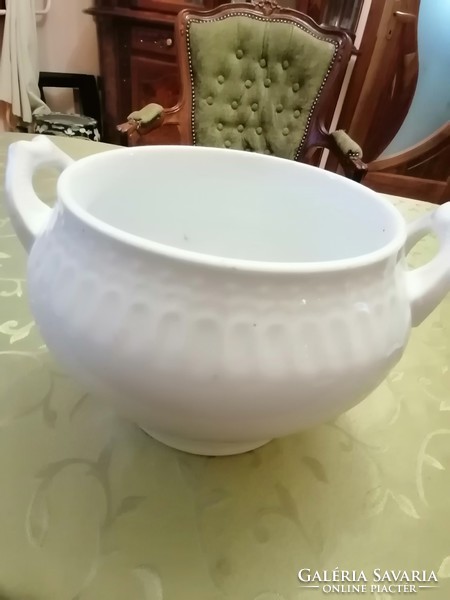 Régi porcelán levesestál