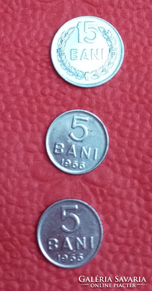 Romania 1 bani (1973) and 2 bani (1966)