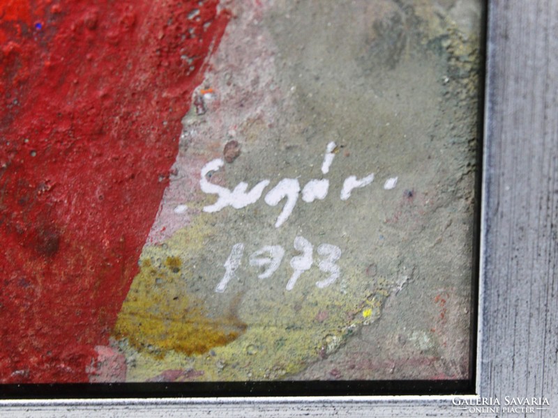 Sugár Gyula -  : Mozi ;- címü alkotása 1973