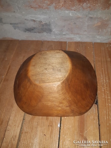 Hand carved wooden bowl