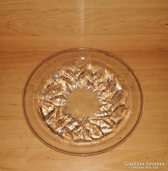 Vastag üveg kínáló tál 30,5 cm, 1,66 kg (6p)