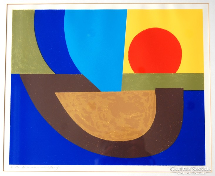 Richard Neuz (1894-1976): Summer Sunset - Seriography, 10/120