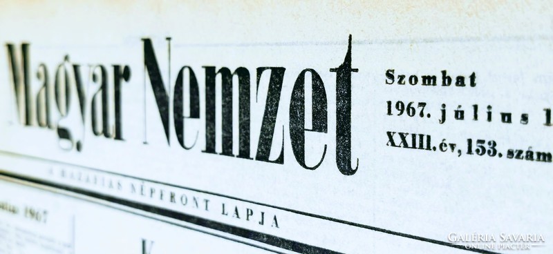 March 24, 1967 / Hungarian nation / original birthday newspaper :-) no .: 18513