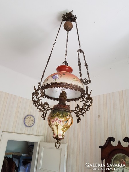 Majolica ceiling lamp
