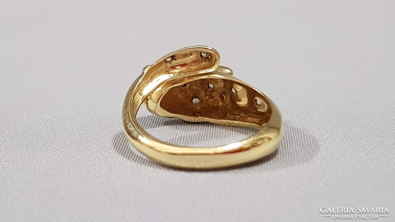 Gold 14k women's panther ring 3.92g