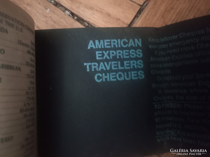 American express travelers checks checkbook
