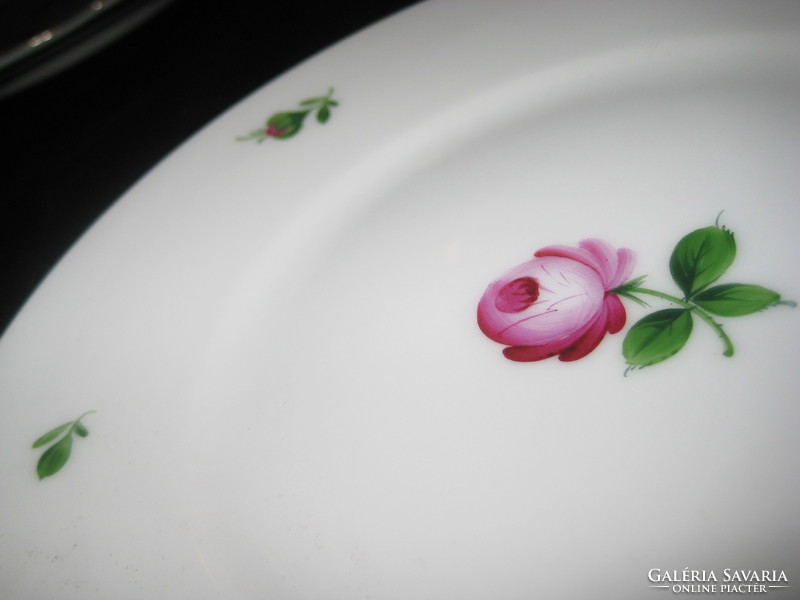 Old Herend, Viennese rose old marked plates 15 cm nice condition