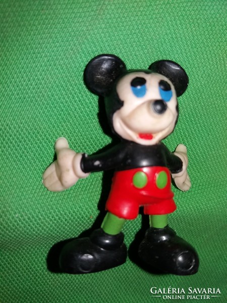 Retro Disney magyar Miki egér Mickey Mouse kézzel festett gumi trafikáru figura a képek szerint